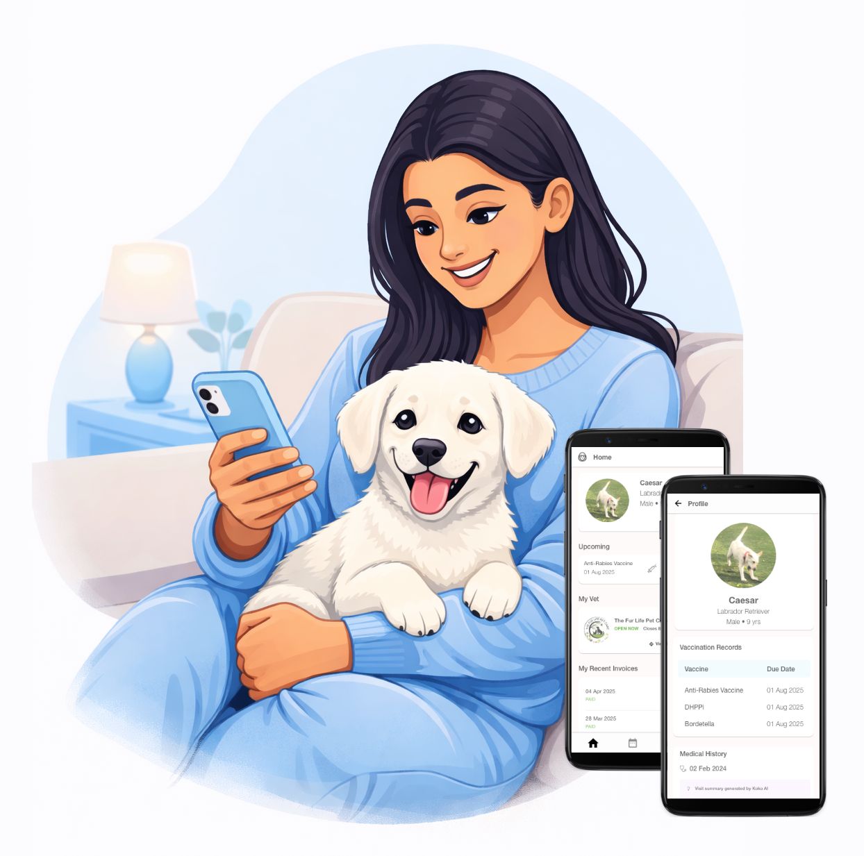 Koko Pet Parent App Screens